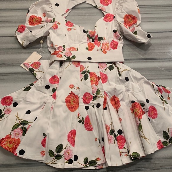 For Love And Lemons Pink Floral Mini Dress - Picture 11 of 11